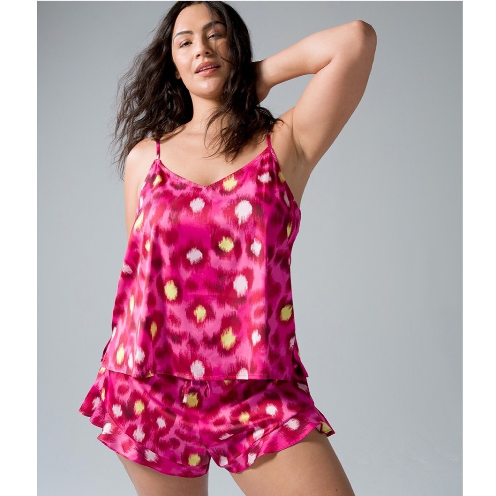 Soma Pink and Yellow Pajama Set